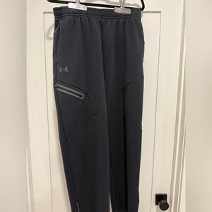 Under Armour Black Men's Athletic Fleece Pants with Zipper Pocket